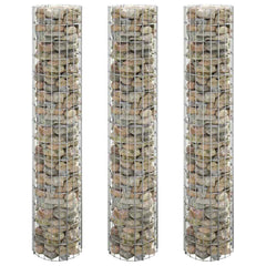 Circular Gabion Raised Beds 4 pcs Ø30x50/100/150/200 Ø 30 x 150 cm (3 pcs)