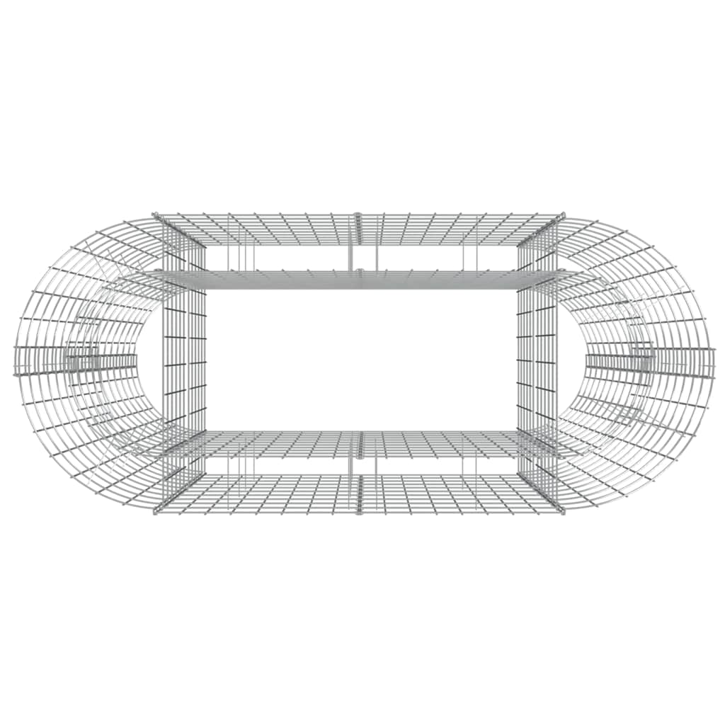 vidaXL Gabion Raised Bed | Silver | Galvanised iron | Medium | Durable 5