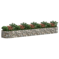vidaXL Gabion Raised Bed Galvanised Iron 500x100x50 cm 3