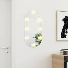 vidaXL Mirror With Led Light | Silver | Glass | 80 x 40 cm 3