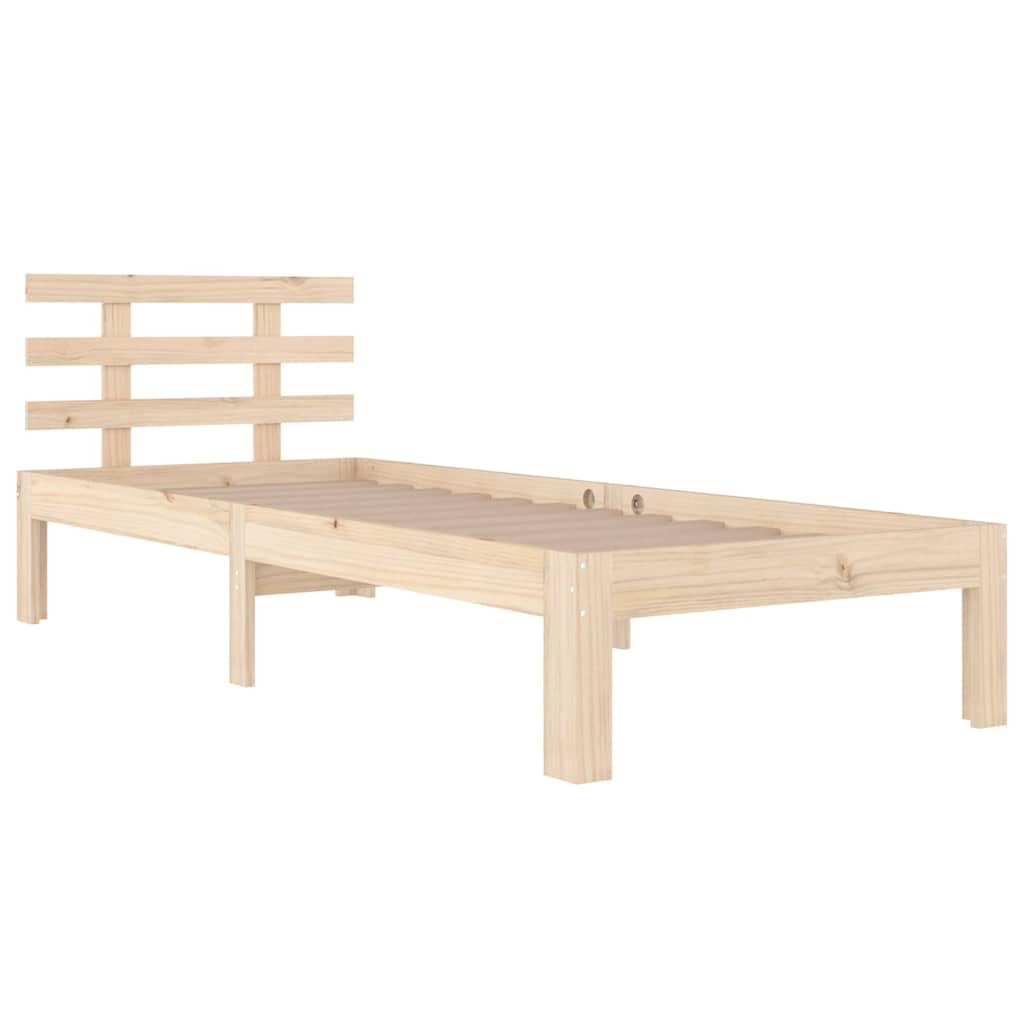 Bed Frame without Mattress Length 190 cm Natural 75 cm