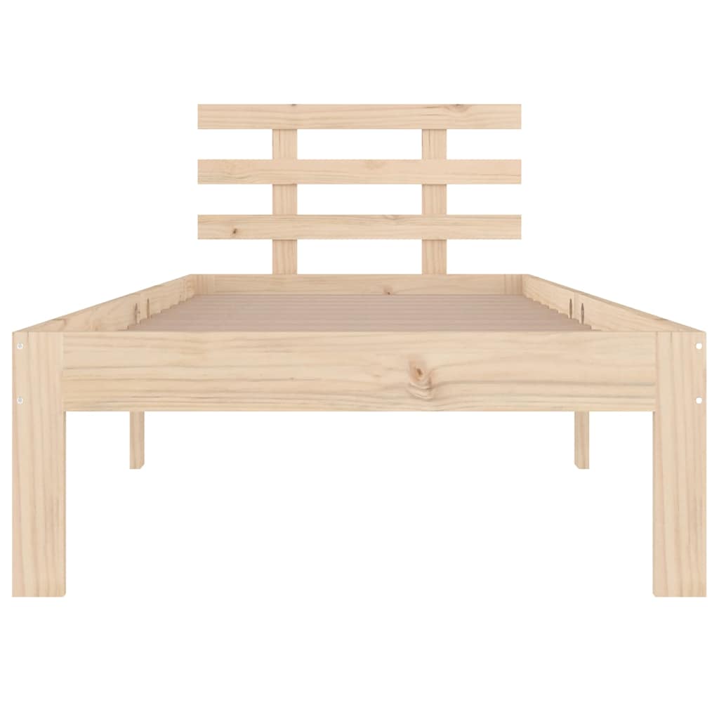Bed Frame without Mattress Length 190 cm Natural 75 cm