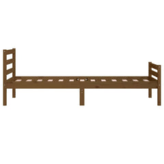 vidaXL Bed Frame | Honey brown | Solid pine wood, Plywood | Small Single 6