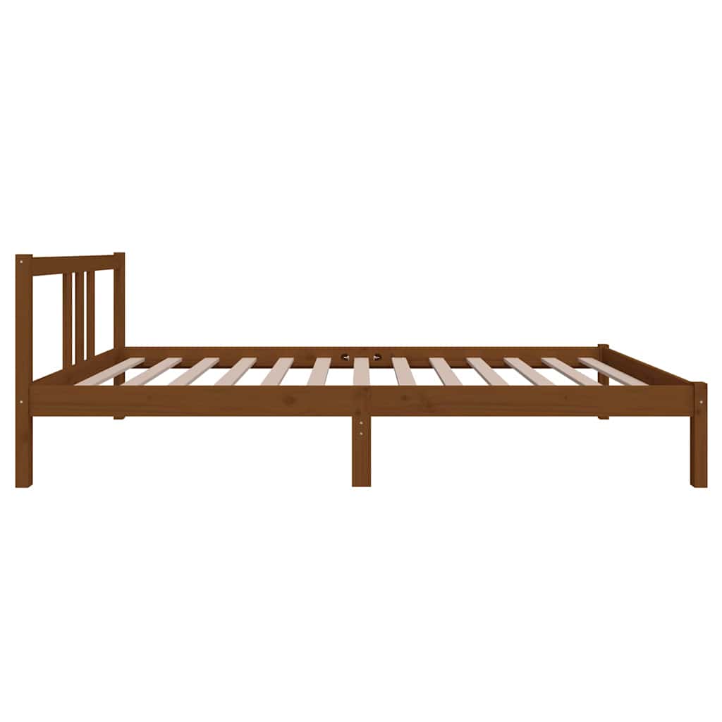 vidaXL Bed Frame without Mattress Honey Brown Solid Wood 100x200 cm 5