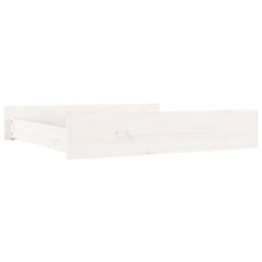 vidaXL Bed Drawer | White | Solid pine wood | Standard 3