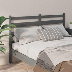 vidaXL Bed Headboard | Grey | Solid Pine Wood | 86 cm x 4 cm x 100 cm 3
