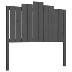 vidaXL Bed Headboard Grey 106x4x110 cm Solid Wood Pine 2