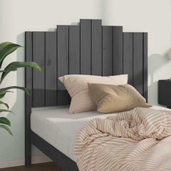 vidaXL Bed Headboard Grey 106x4x110 cm Solid Wood Pine 3