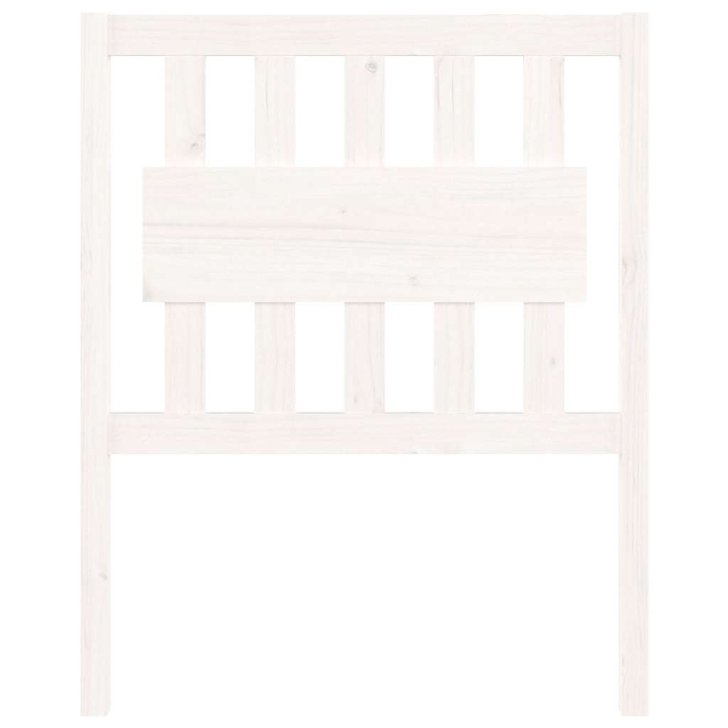 vidaXL Bed Headboard White 80.5x4x100 cm Solid Wood Pine 3