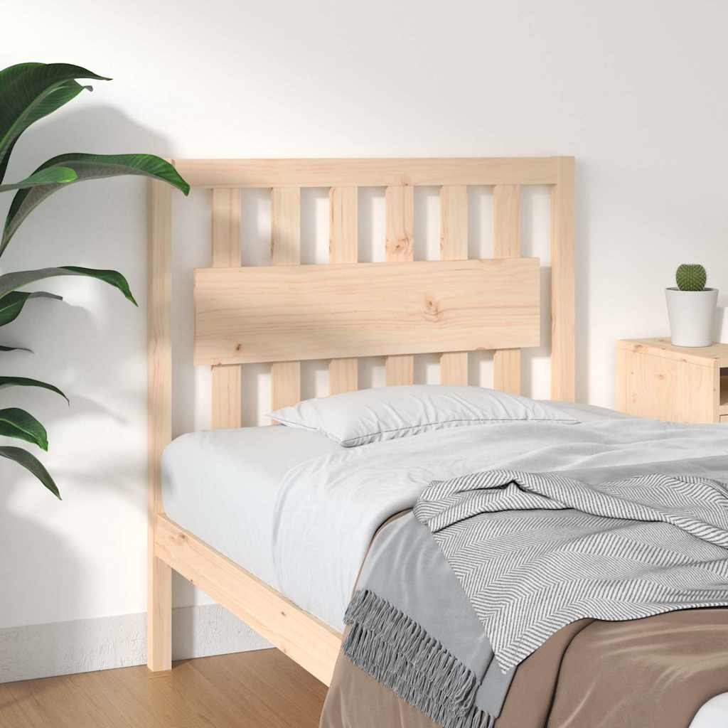 vidaXL Bed Headboard 95.5x4x100 cm Solid Wood Pine 1