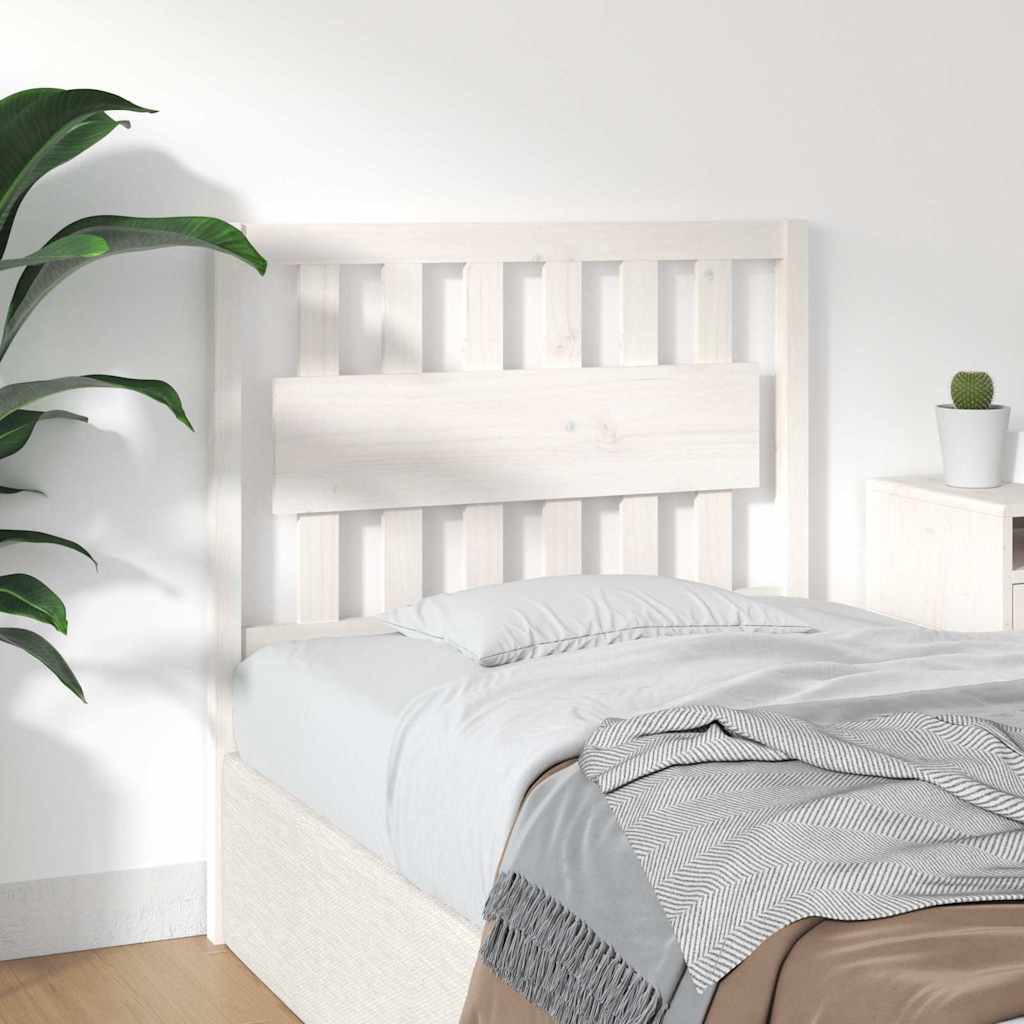 vidaXL Bed Headboard | White | Solid pine wood | 95.5x4x100 cm 4