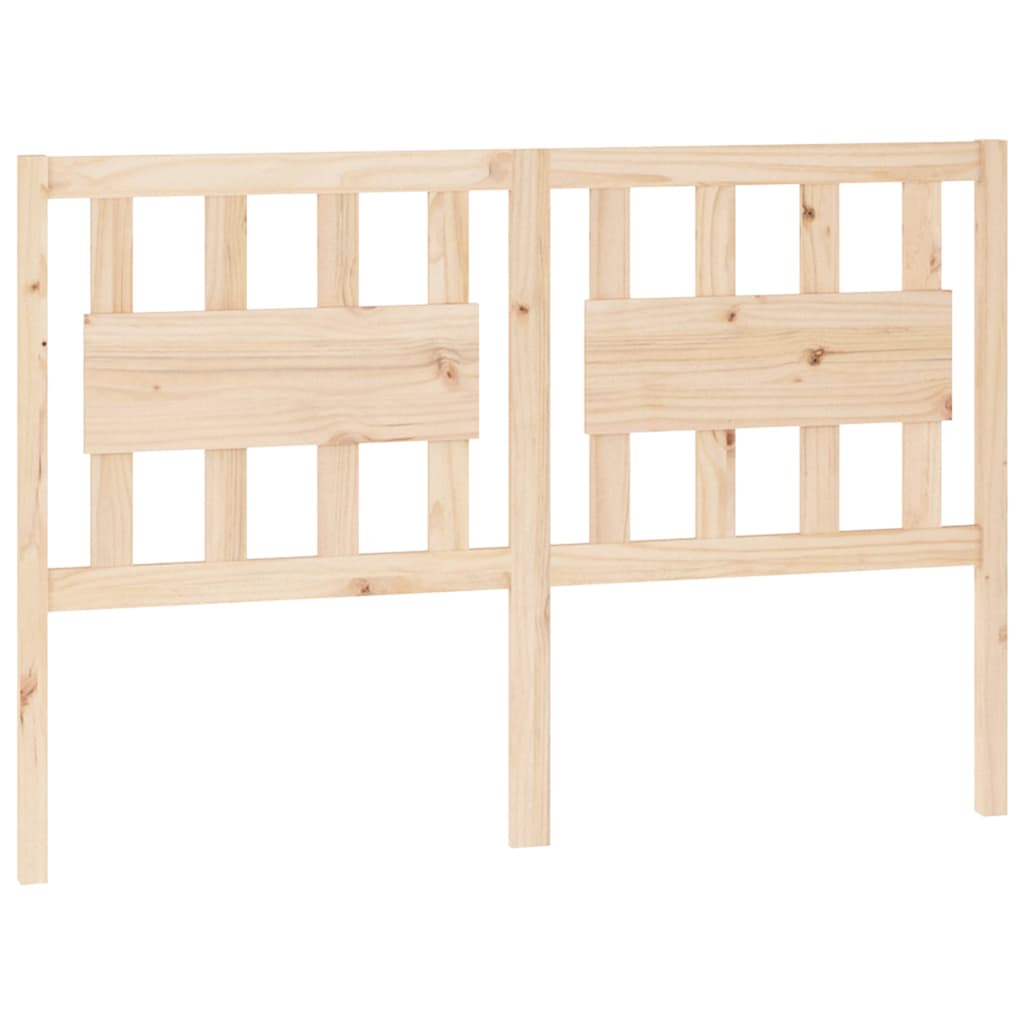 vidaXL Bed Headboard 140.5x4x100 cm Solid Wood Pine 2