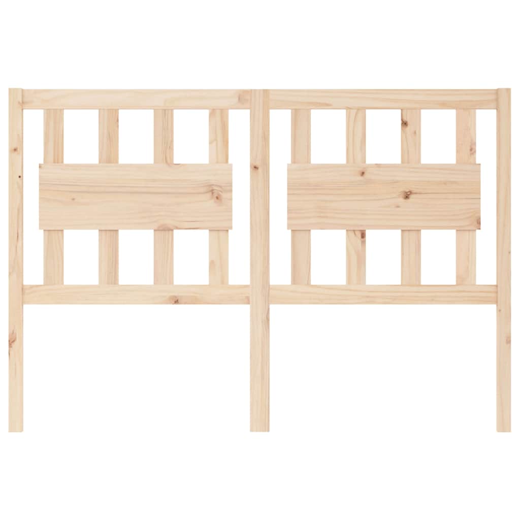 vidaXL Bed Headboard 140.5x4x100 cm Solid Wood Pine 3
