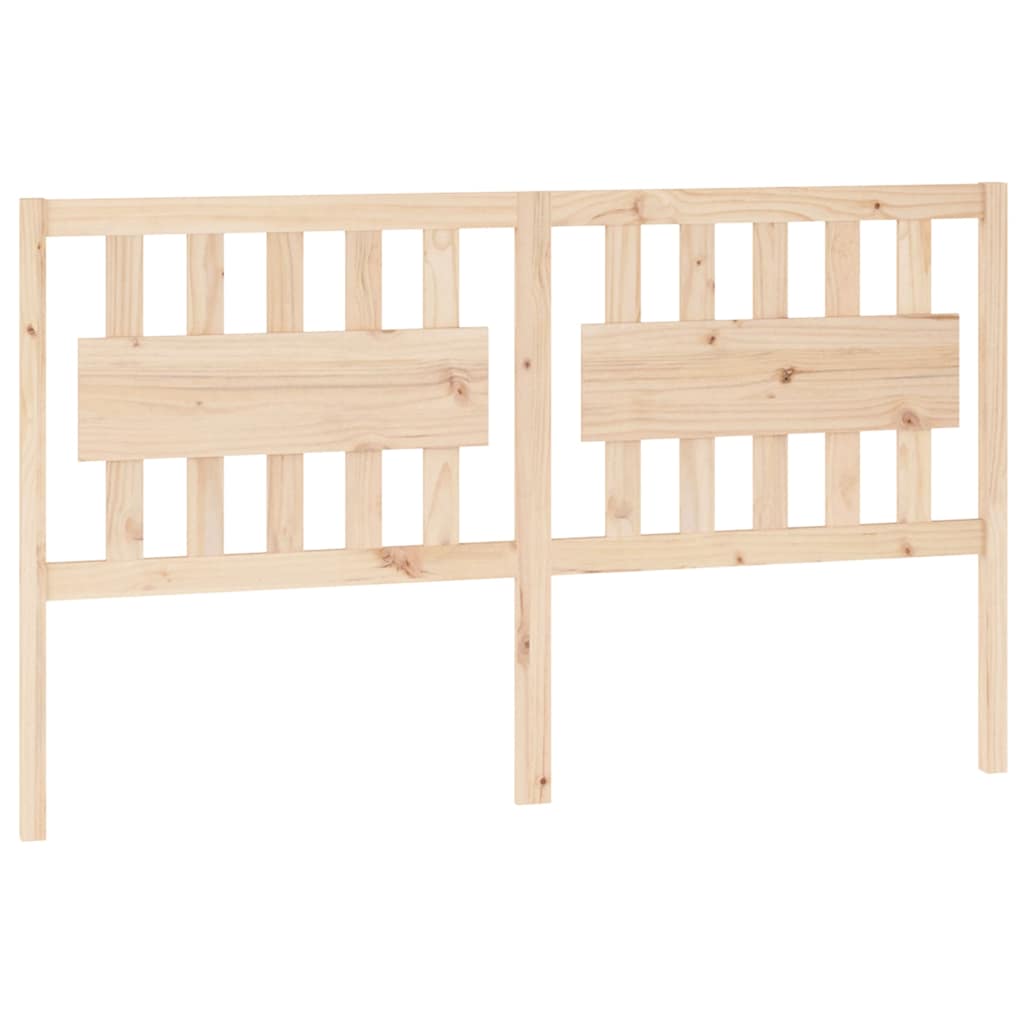 vidaXL Bed Headboard | Natural | Solid Pine Wood | Large | Bed Headboard 2
