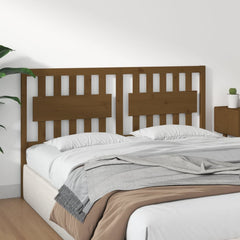 vidaXL Bed Headboard | Honey Brown | Solid Pine Wood | Large | Decorative Inlays 4