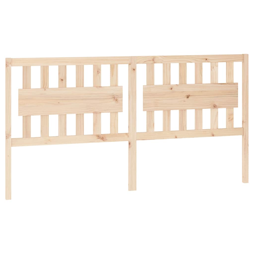 vidaXL Bed Headboard 185.5x4x100 cm Solid Wood Pine 2