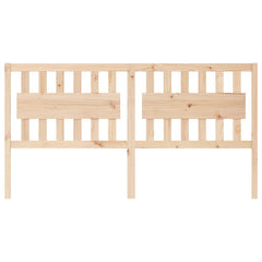 vidaXL Bed Headboard 185.5x4x100 cm Solid Wood Pine 3
