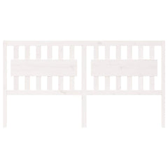 vidaXL Bed Headboard | White | Solid pine wood | Standard | Classic/Traditional 3