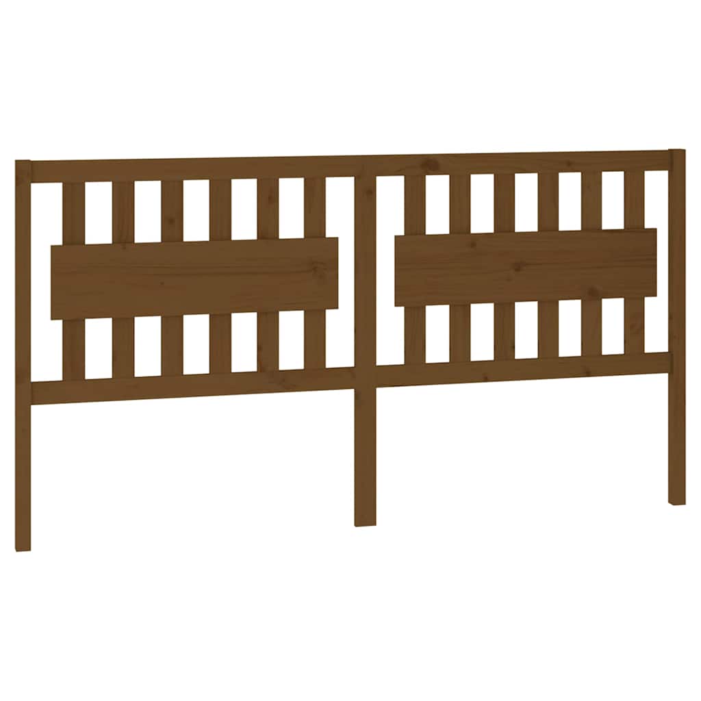 vidaXL Bed Headboard | Honey brown | Solid pine wood | 185.5 x 4 x 100 cm 2