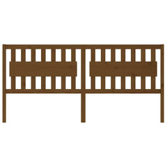 vidaXL Bed Headboard | Honey brown | Solid pinewood | 205.5 cm width 3