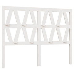 vidaXL Bed Headboard White 126x4x100 cm Solid Wood Pine 2