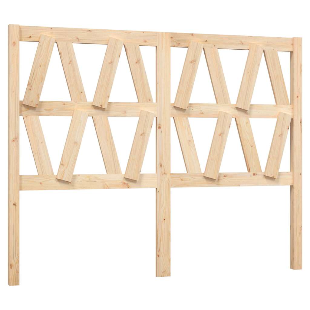 vidaXL Bed Headboard 146x4x100 cm Solid Wood Pine 2