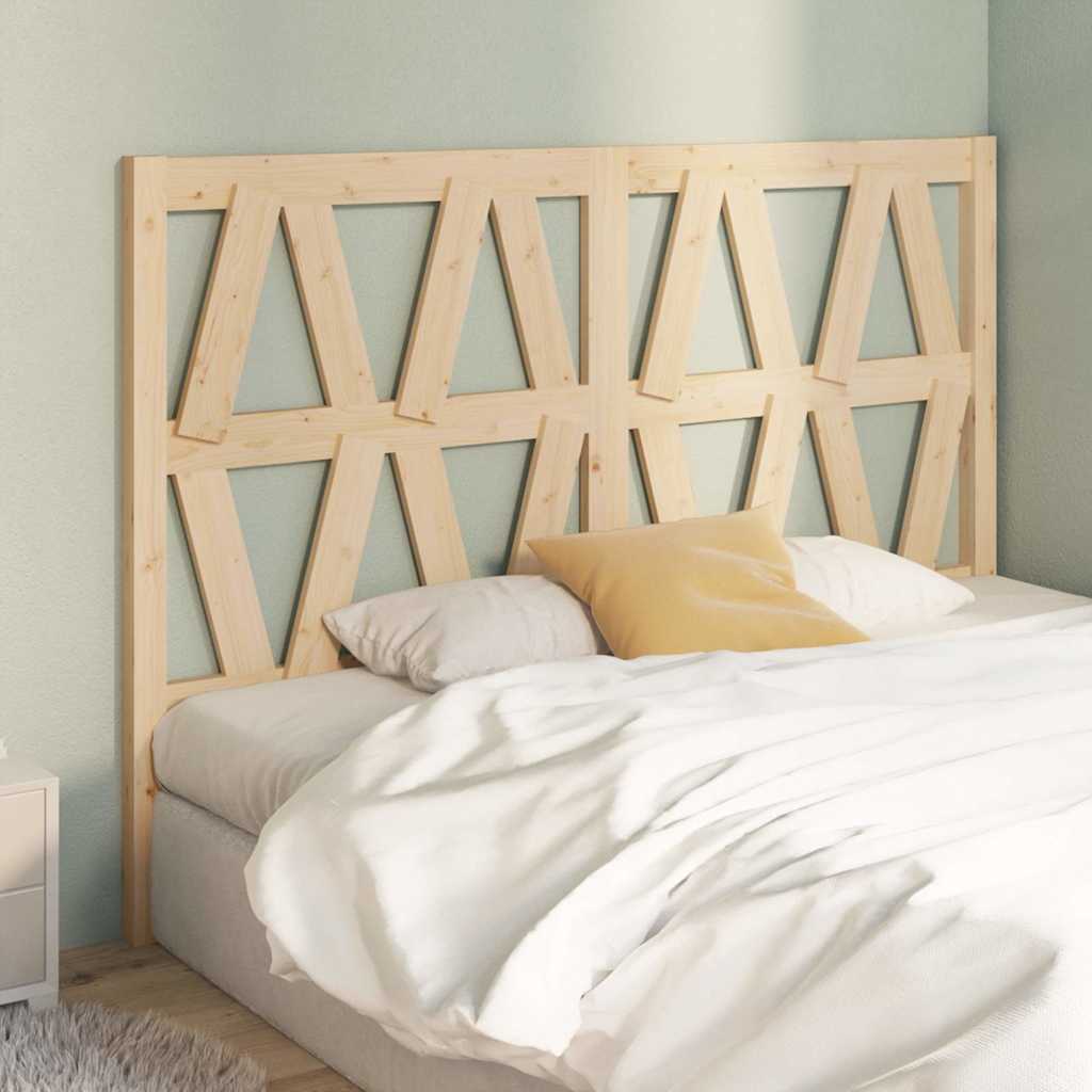 vidaXL Bed Headboard 146x4x100 cm Solid Wood Pine 4