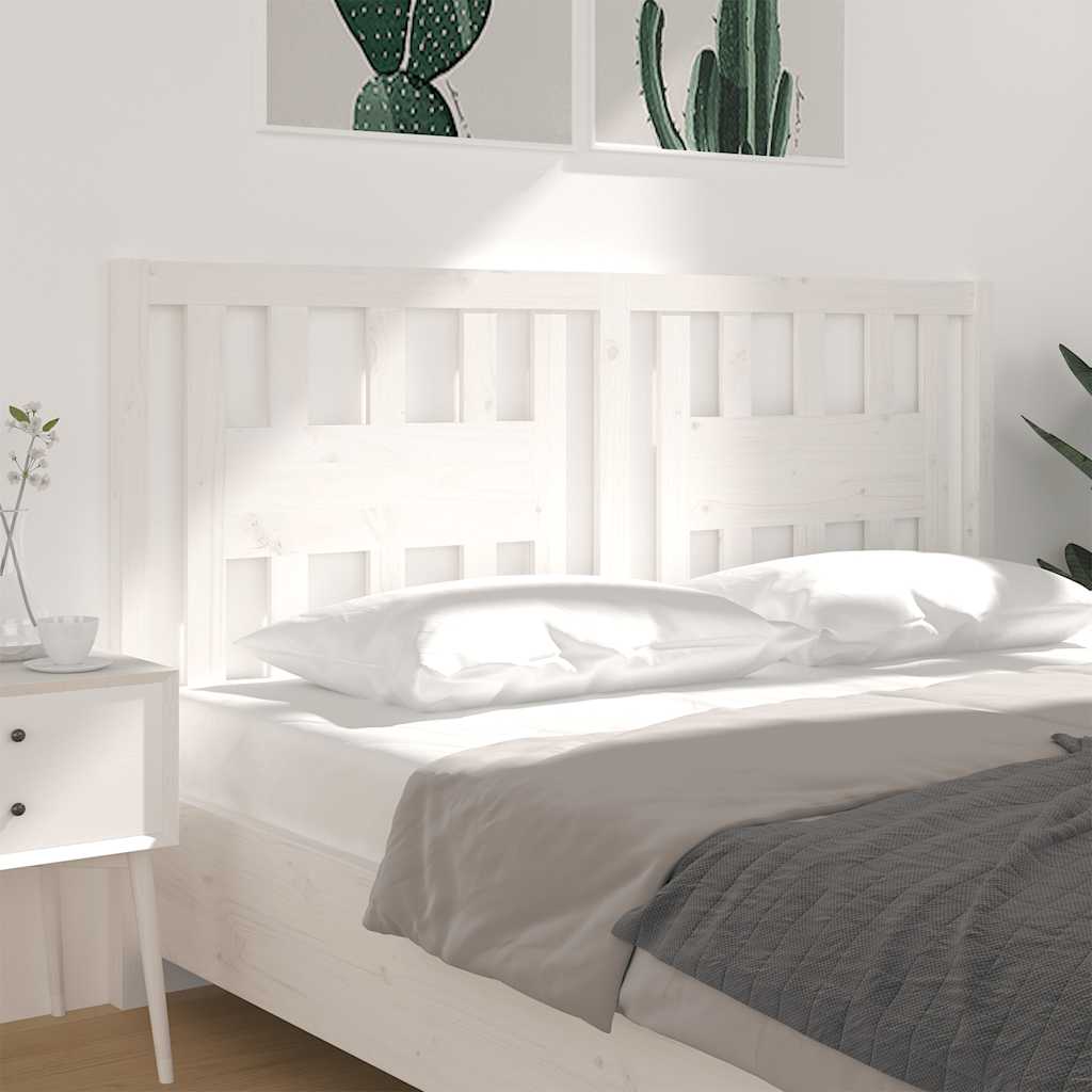 vidaXL Headboard | White | Solid pine wood | Standard | Durable | Bed Headboard 4