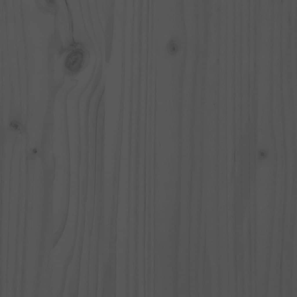 vidaXL Headboard | Grey | Solid pine wood | 166 x 4 x 100 cm | Decorative Inlays 5
