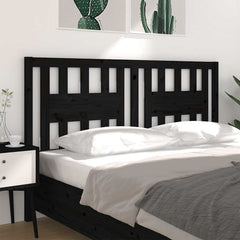 vidaXL Headboard | Black | Solid pine wood | Decorative Inlays | Headboard 4