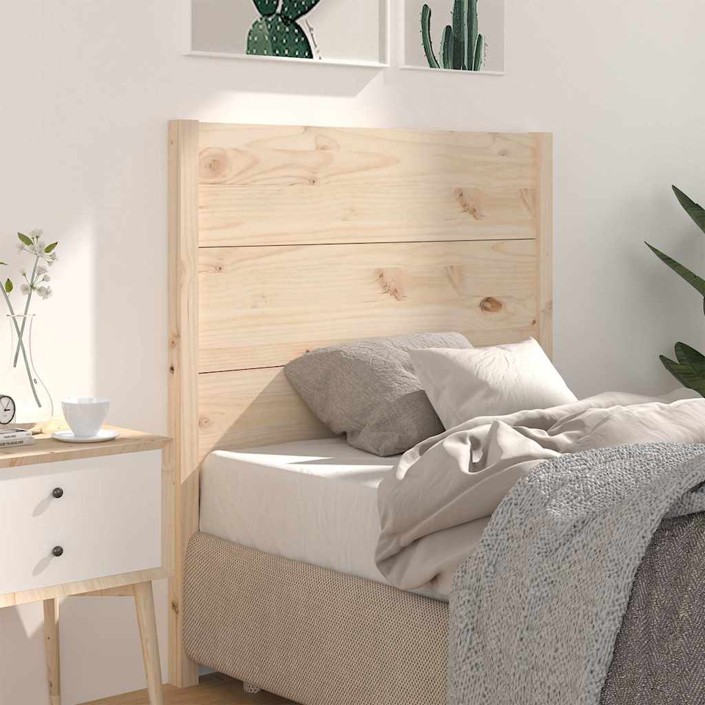 vidaXL Headboard | Natural | Solid pine wood | Standard | Decorative Inlays 1