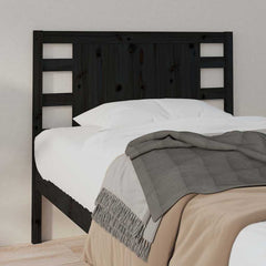 vidaXL Headboard | Black | Solid Pine Wood | 106 cm x 4 cm x 100 cm 4