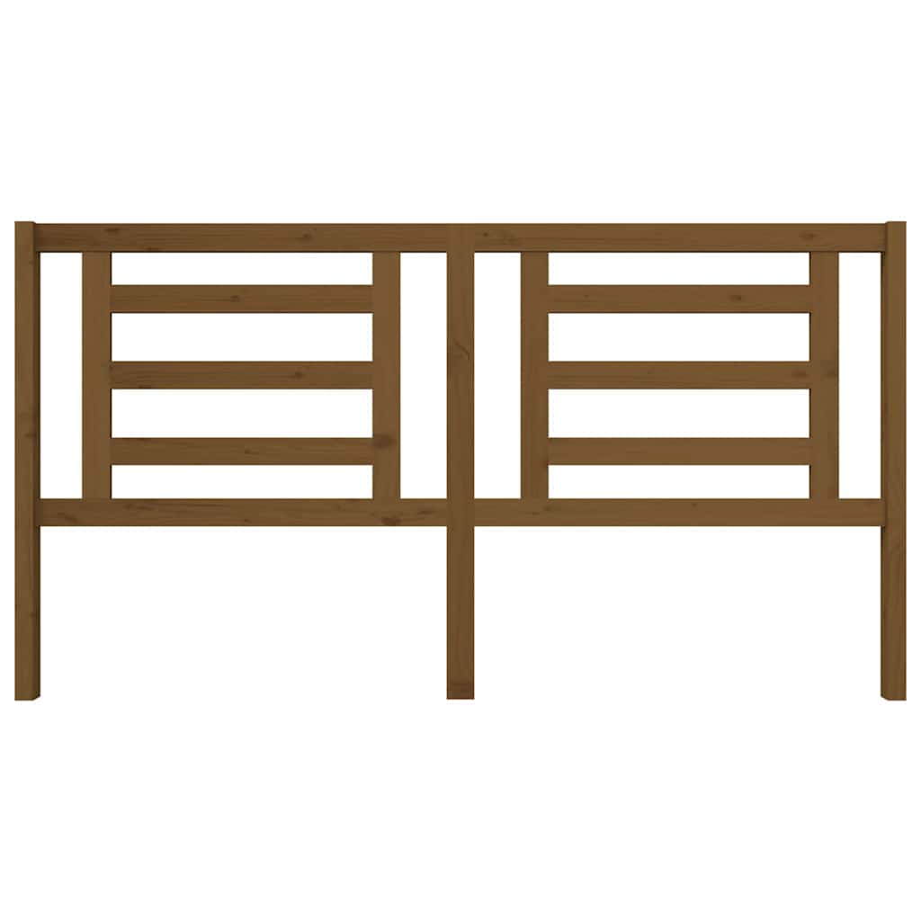 vidaXL Bed Headboard Honey Brown 186x4x100 cm Solid Pine Wood 3