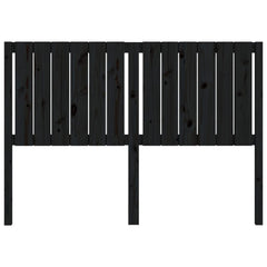 vidaXL Bed Headboard | Black | Solid pinewood | 145.5x4x100 cm | Bed Headboard 4
