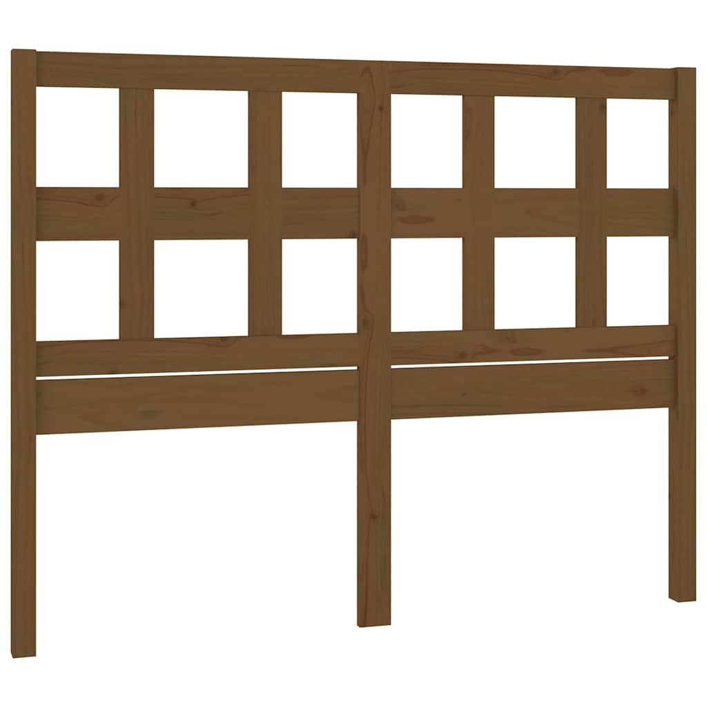 vidaXL Bed Headboard | Honey brown | Solid Pine Wood | Standard 2