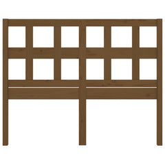vidaXL Bed Headboard | Honey brown | Solid Pine Wood | Standard 4