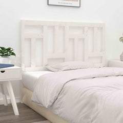 vidaXL Bed Headboard White 145.5x4x100 cm Solid Wood Pine 4
