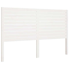 vidaXL Bed Headboard White 146x4x100 cm Solid Wood Pine 2