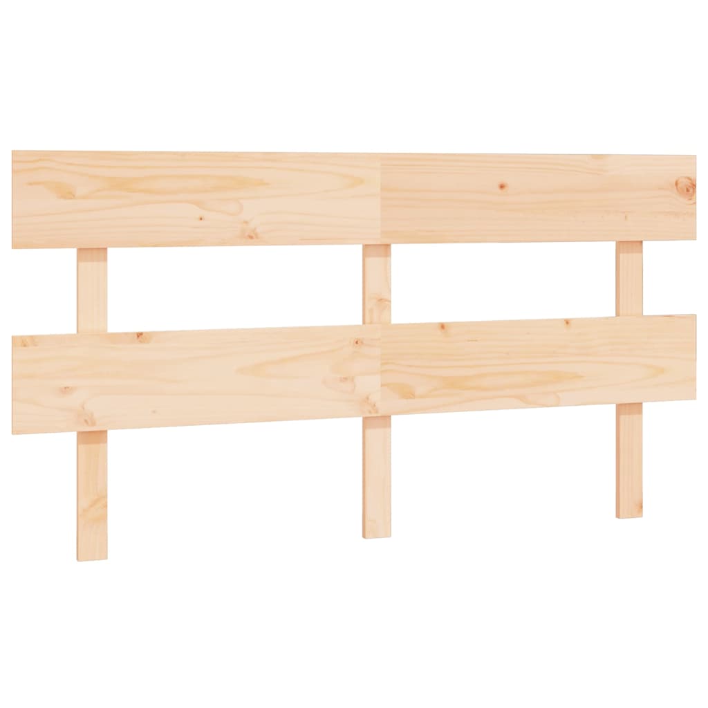 vidaXL Bed Headboard 154x3x81 cm Solid Wood Pine 2