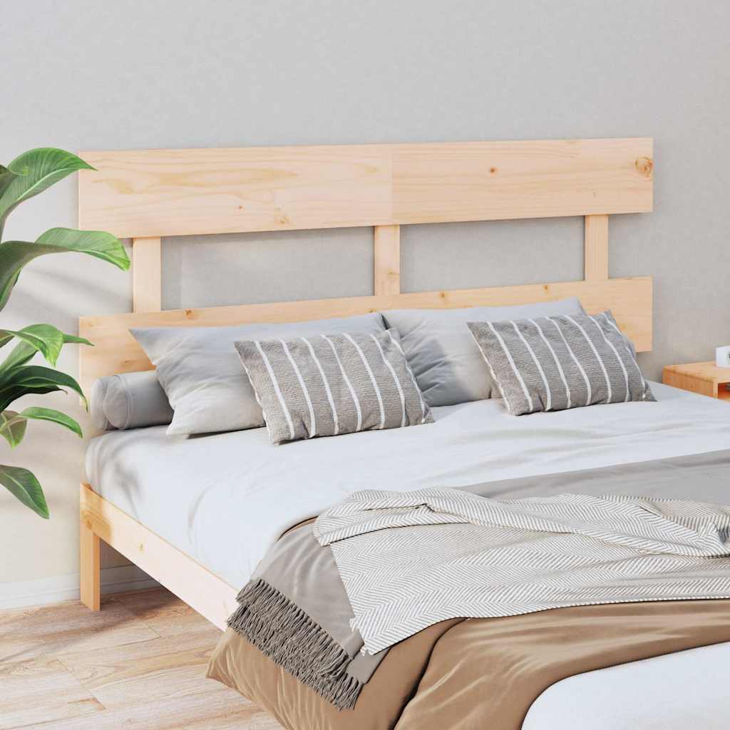 vidaXL Bed Headboard 154x3x81 cm Solid Wood Pine 1
