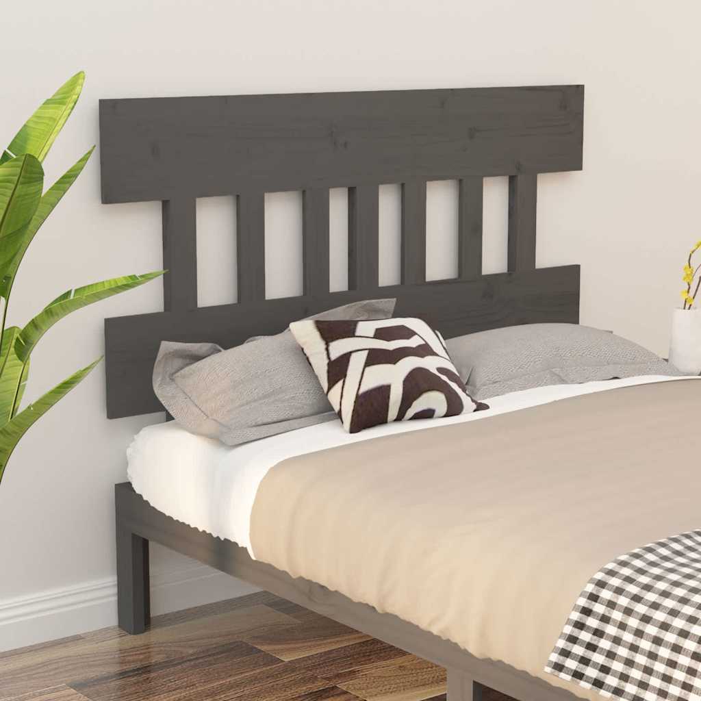 vidaXL Bed Headboard | Grey | Solid pine wood | 183.5 cm x 81 cm 1