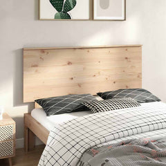 Bed Headboard Solid Wood Pine in Natural