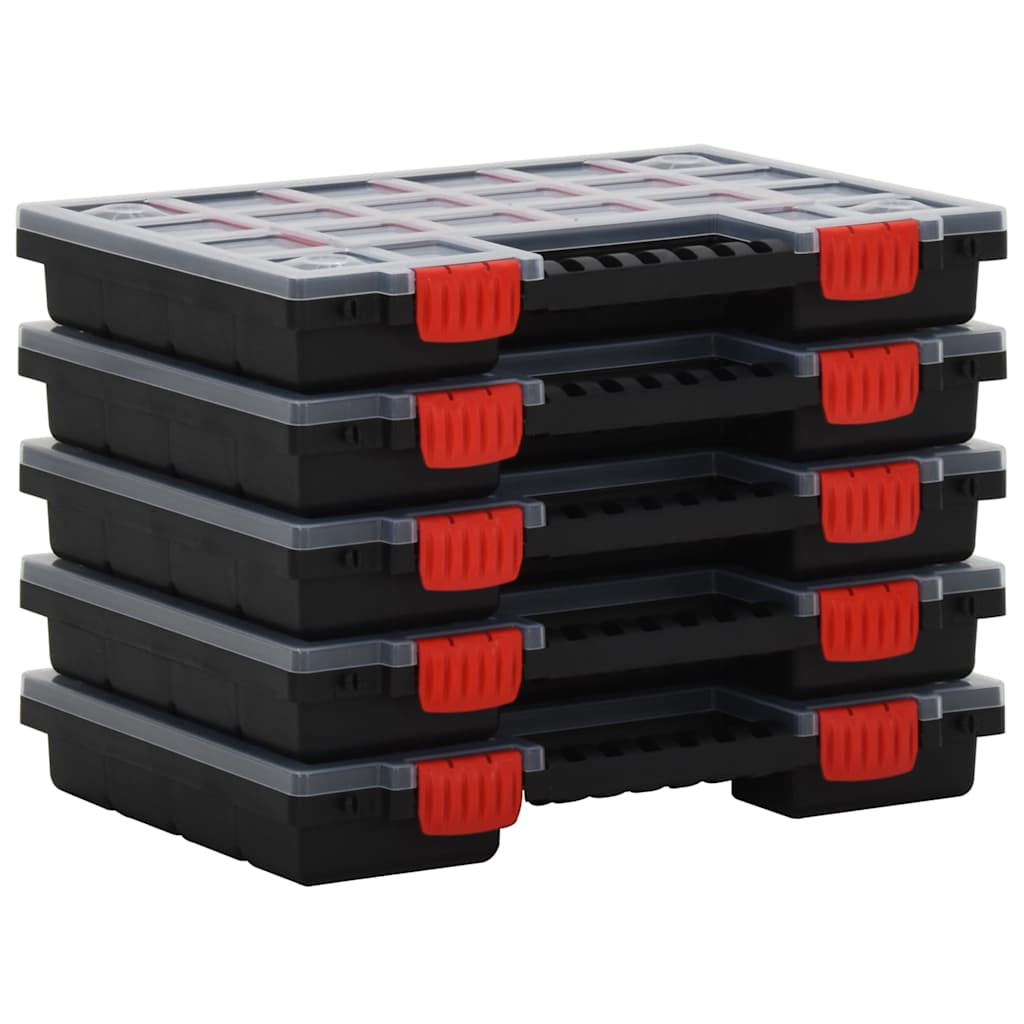 vidaXL Assortment Boxes 5 pcs 34.5x25x5 cm Polypropylene 1