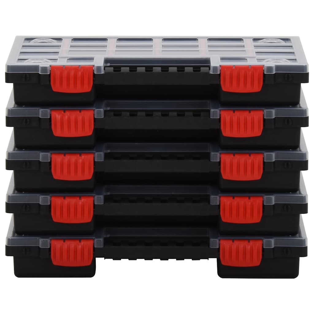 vidaXL Assortment Boxes 5 pcs 34.5x25x5 cm Polypropylene 2