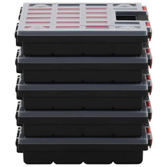 vidaXL Assortment Boxes 5 pcs 34.5x25x5 cm Polypropylene 3