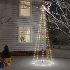 Christmas Tree with Spike 108 LEDs 180 cm Multicolour