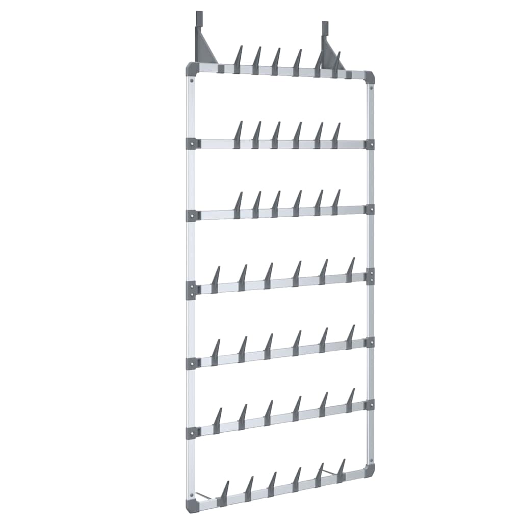 vidaXL Hanging Shoe Rack | Silver 2