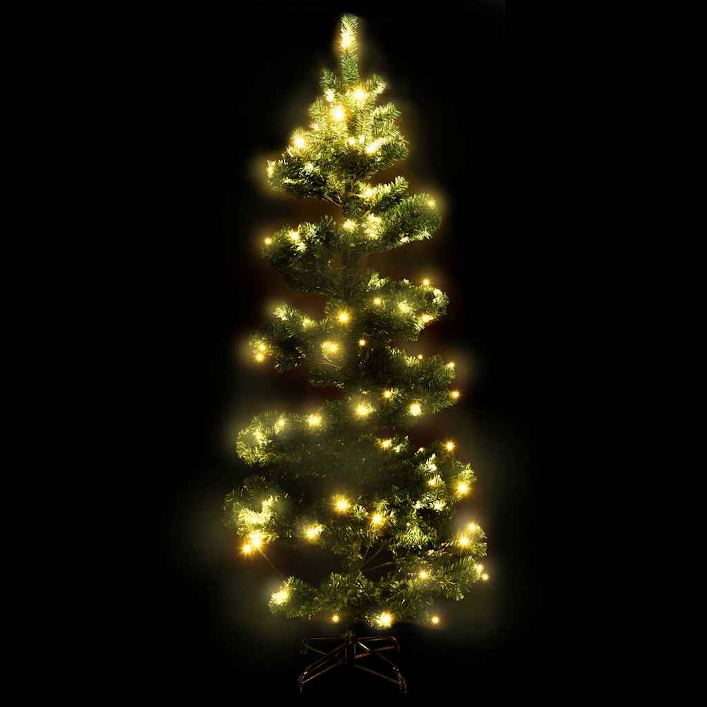 vidaXL Swirl Christmas Tree | Green | PVC, Steel | 180 cm | Swirl Christmas Tree 3