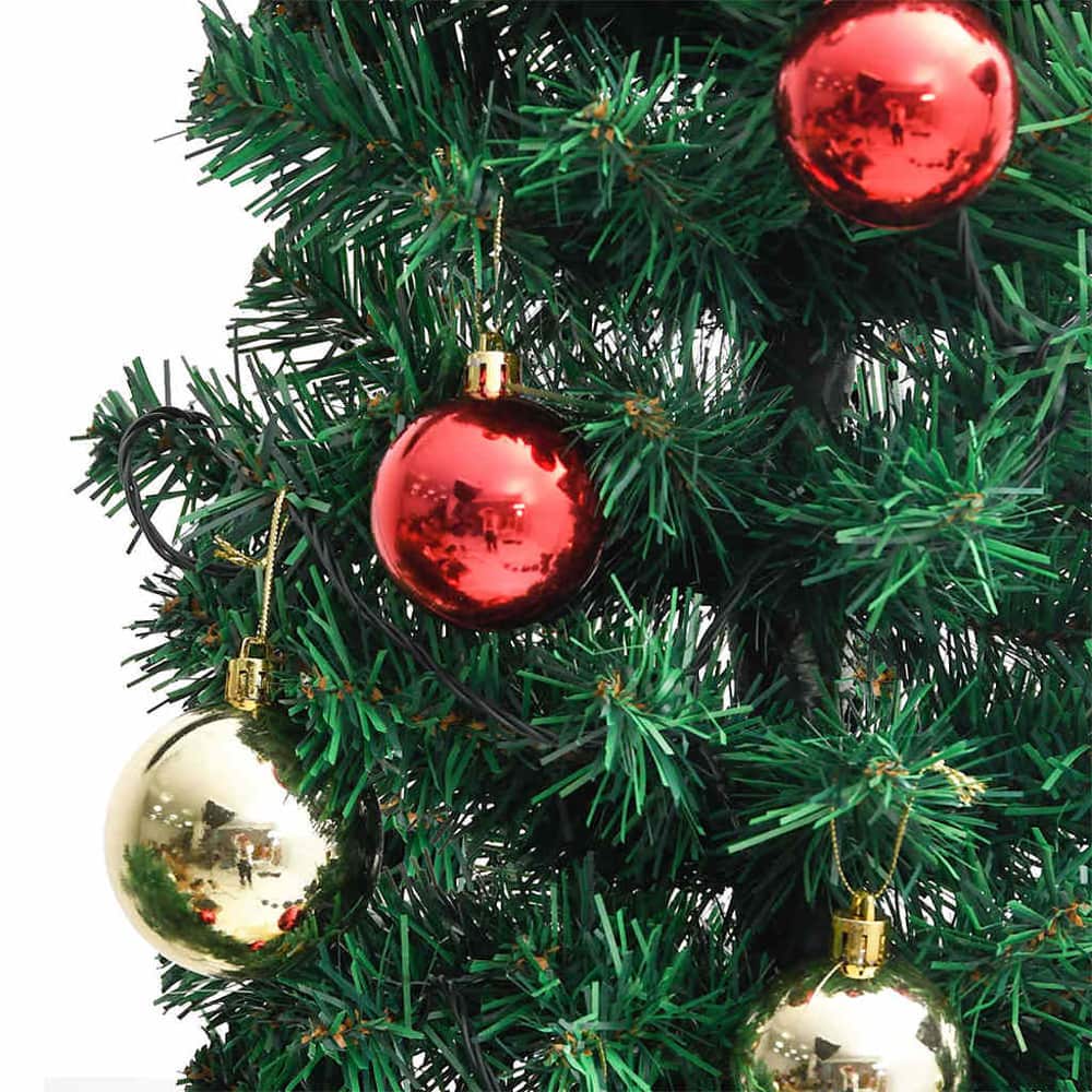 Christmas Cactus with Stand and LED Green PVC 150 cm