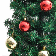 Christmas Cactus with Stand and LED Green PVC 150 cm